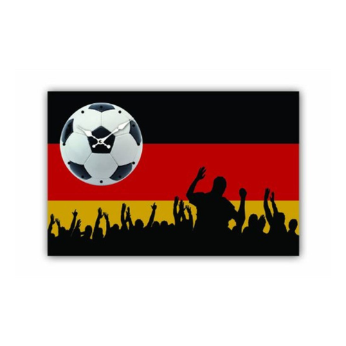 Bild von Rivanto® moderne Wanduhr mit dem Motiv Deutschland Fahne