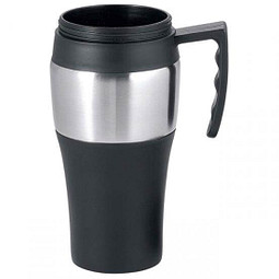 Bild von Isolierbecher Smart, 400 ml, schwarz/silber