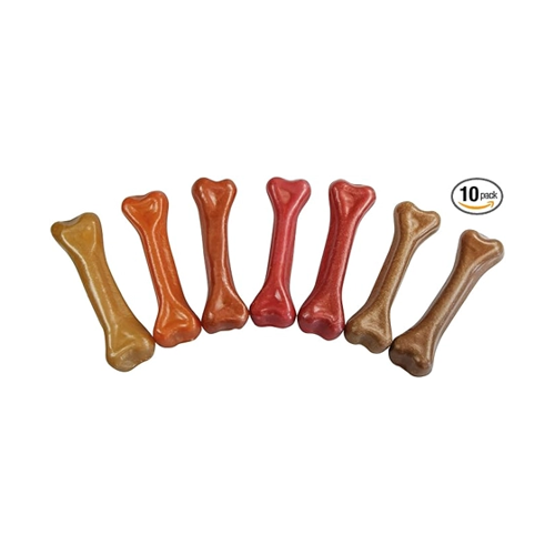 Bild von PLUTOS® Käse-Kauknochen [Käse & Salami (Größe L) - 10 Stück]