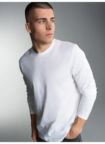 Bild von Trigema T-Shirt TRIGEMA Langarmshirt aus 100% Baumwolle (1-tlg)