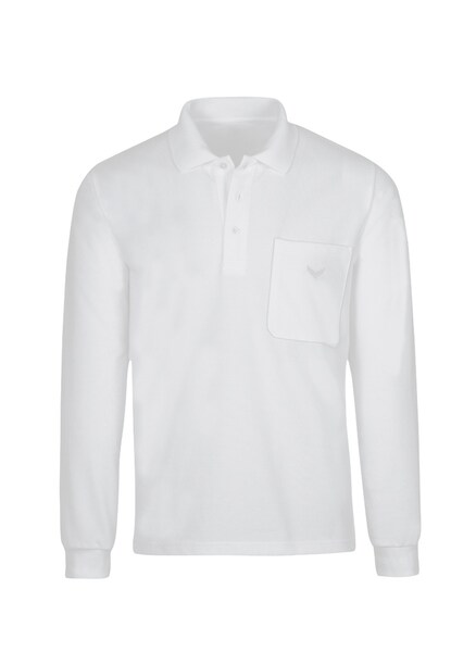 Bild von Trigema Poloshirt »TRIGEMA Langarm Poloshirt aus Baumwolle«