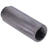 Bild von Aquatuning Verlängerung G1/4 auf G1/4 50mm gerändelt black nickel, Wasserkühlung Komponenten Zubehör, Schwarz