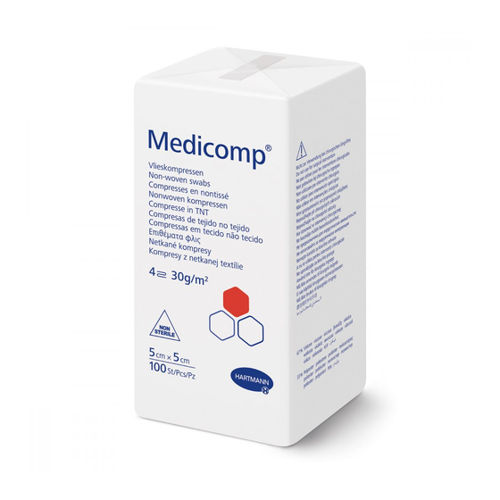 Bild von Medicomp Vliesstoffkompressen 5x5 cm unsteril von Paul Hartmann AG