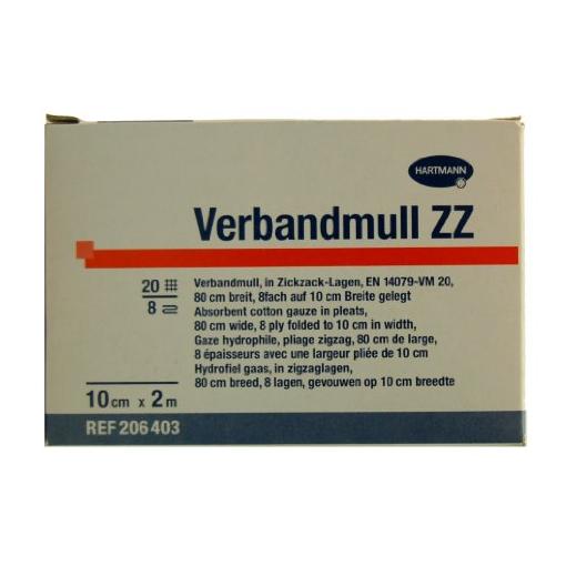 Bild von Verbandmull Hartmann 10 cmx2 m zickzack