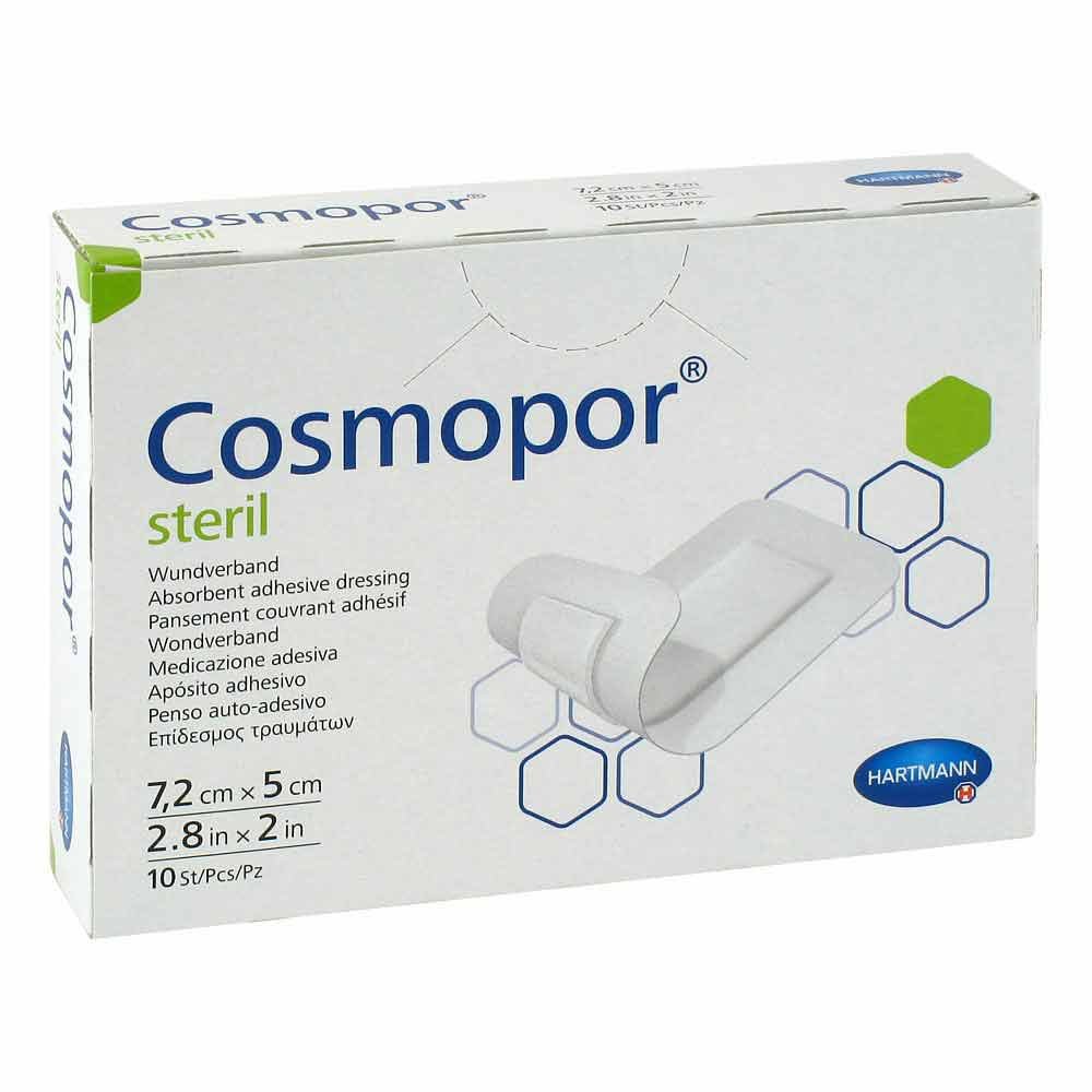 Bild von Cosmopor Steril 7,2 cm x 5 cm 10 Pflaster - Zur Wundversorgung