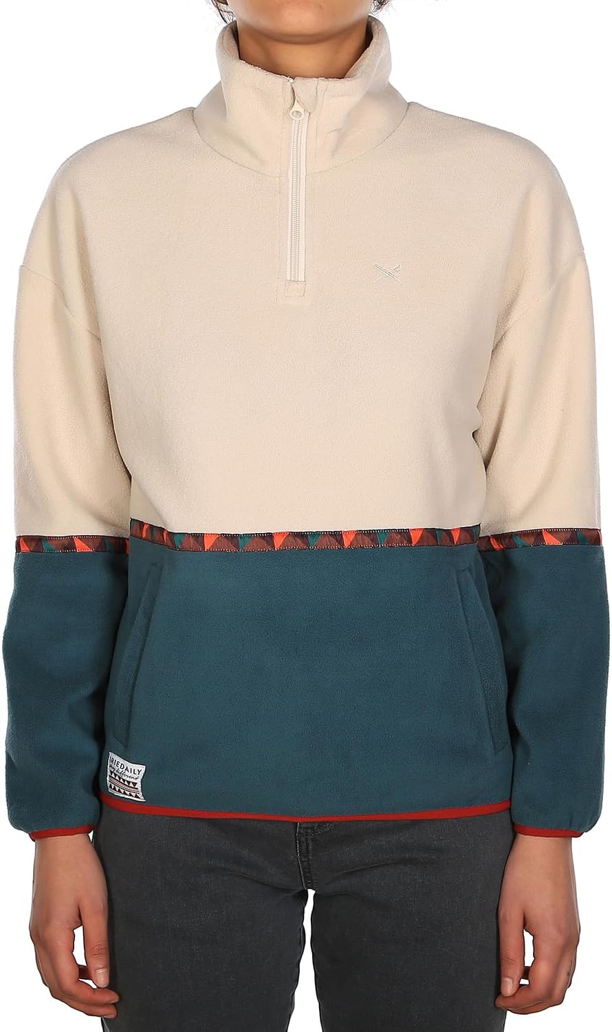 Bild von IRIEDAILY Holina Fleece Troyer, recyceltes Material, beige, XS
