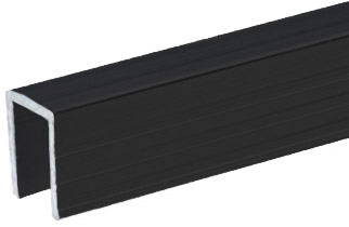Bild von Adam Hall Hardware 6240 BLK - Aluminium Kappe für 9,5 mm Trennwände, schwarz
