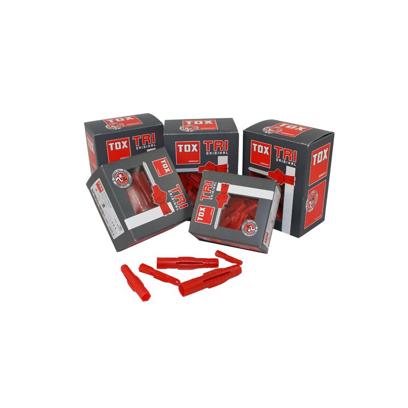 Bild von TOX Allzweckdübel Tri 10 x 61 mm, Dübel für fast alle Baustoffe, 50 Stück, 010100161