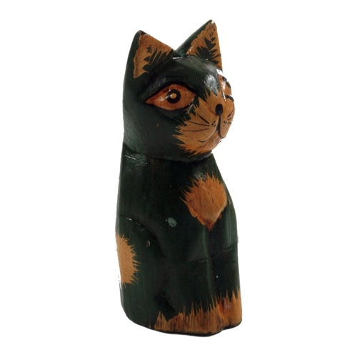 Bild von Deko Katze aus Holz – Handgefertigte Tierfigur für jedes Zuhause