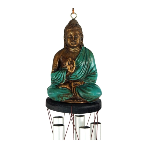 Bild von GURU SHOP Klangspiel mit Buddha - Grün