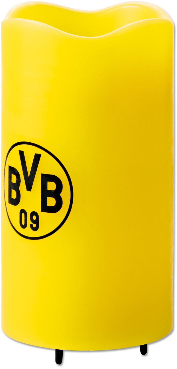 Bild von LED-Echtwachskerze - Mit rotierender BVB-Logo-Projektion
