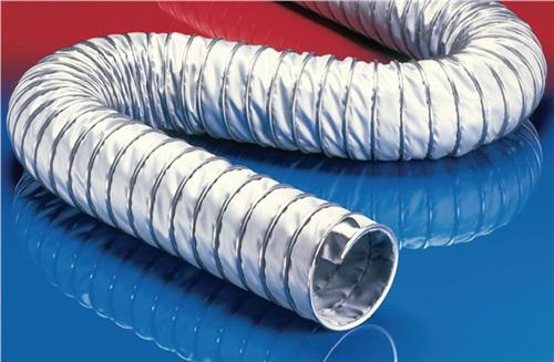Bild von Norres Hochtemperaturschlauch mehrlagige Schlauchwandung, Wandung Glasgewebe, Thermo-Isolationsgewebe, außen spezialbeschichtetes Glasgewebe Ø 100mm, L:6m