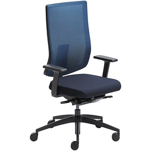Bild von sedus Bürostuhl se:do, AP-822/002 Stoff blau, Gestell schwarz