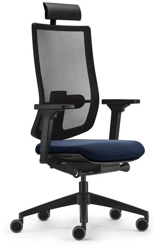 Bild von sedus Bürostuhl se:do pro light, AP-197/021 Stoff blau, Gestell schwarz