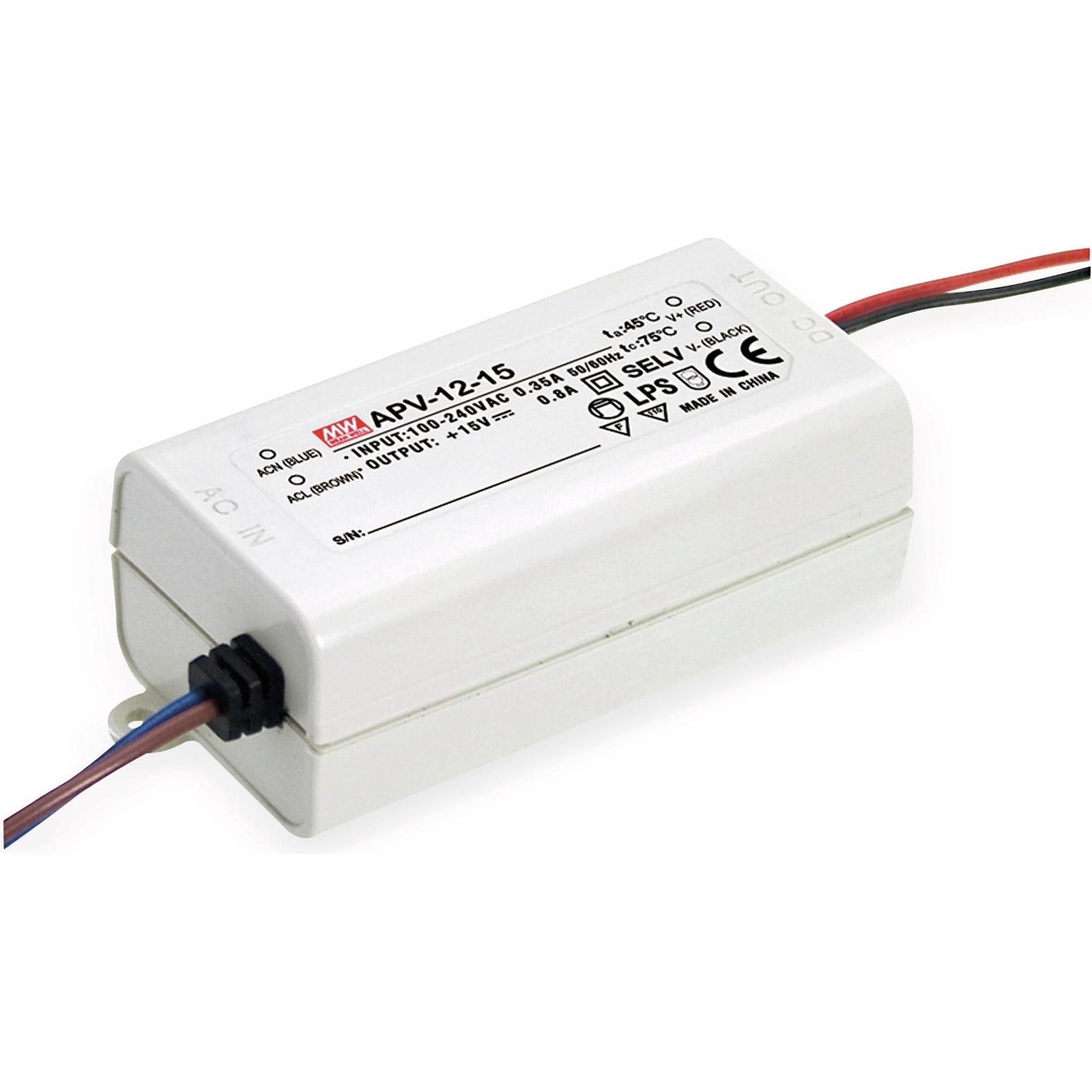 Bild von MeanWell MEAN WELL Schaltnetzteil APV-12-15, 15 V-/0,8 A, Labornetzgerät