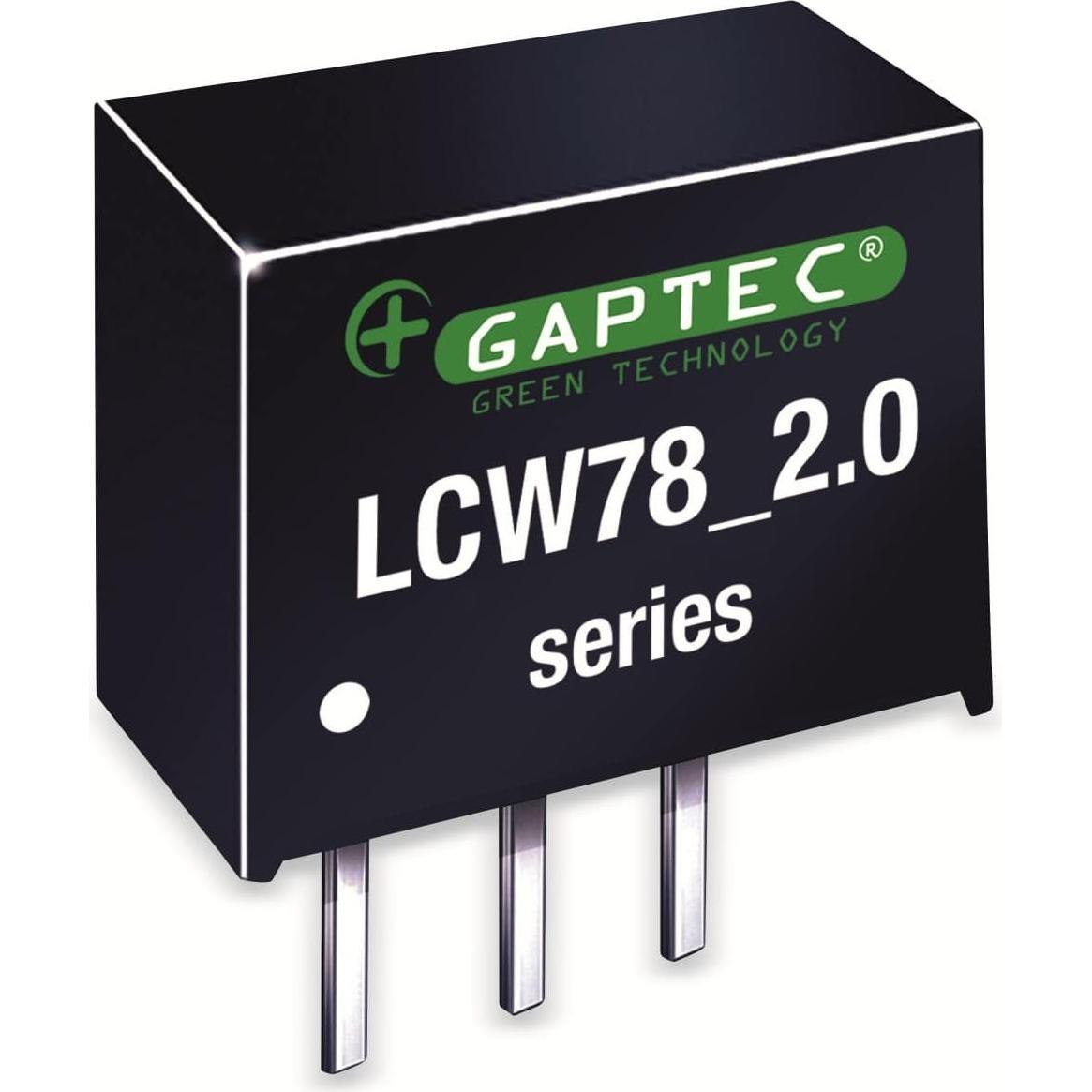 Bild von Gaptec, Spannungswandler, DC-DC-Wandler, Electronic, SIP3 micro size, 4,5-36Vin, 2,5Vout, 2000mA, 11,6x7,5x10,2mm