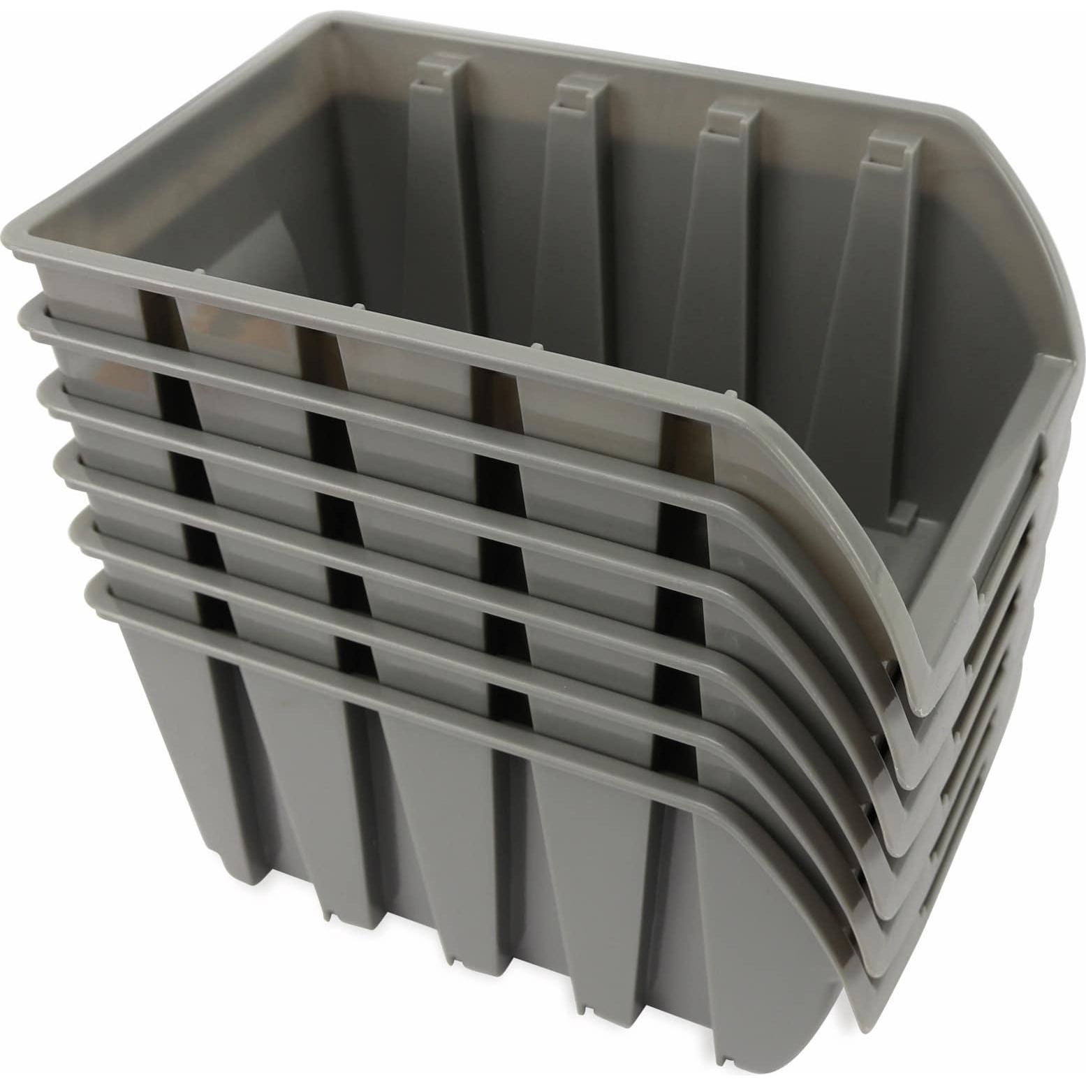 Bild von Daytools, Werkzeugkoffer, Stapelsichtbox RK-1033, 6 Stück, grau, 237x144x125 mm (6 Teile)