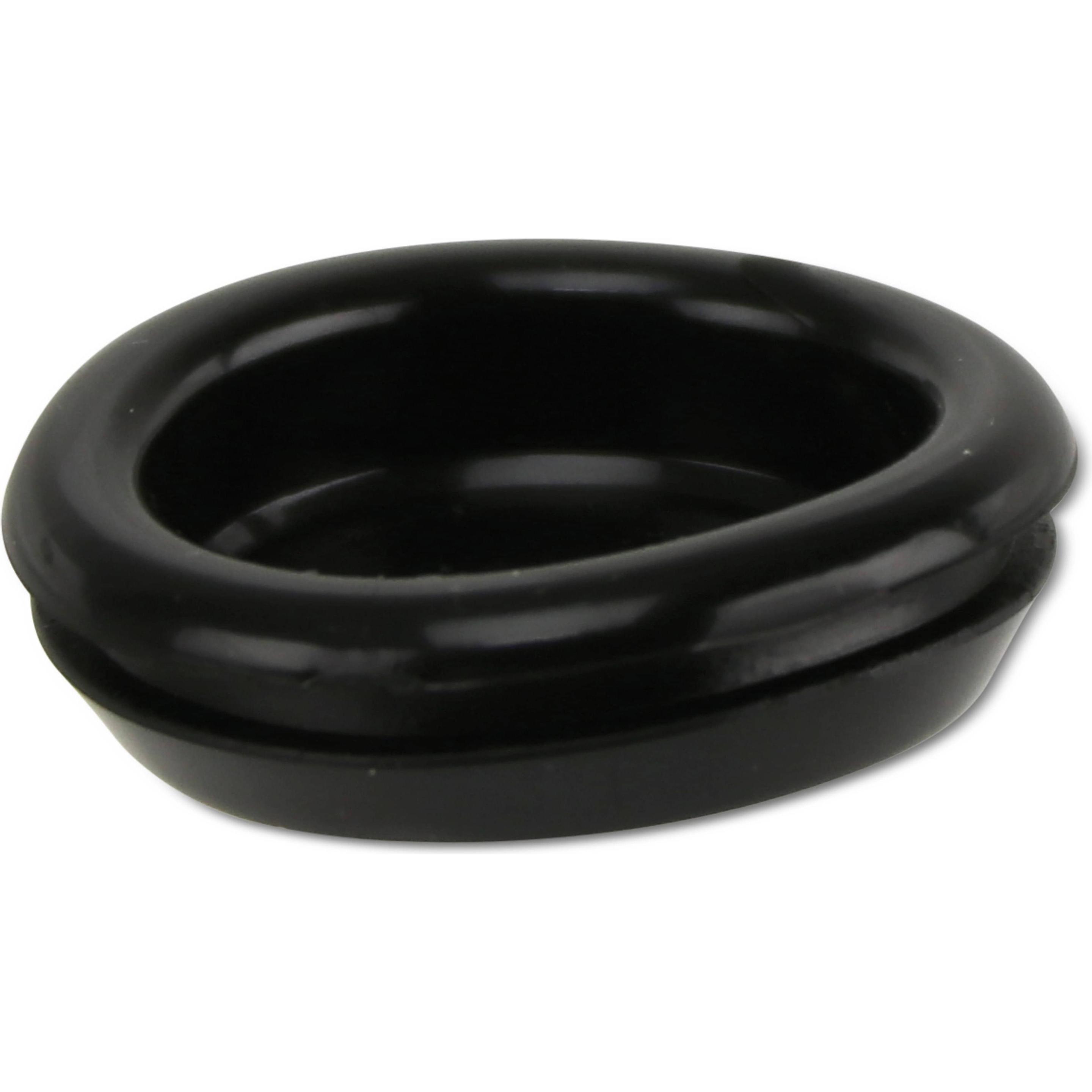 Bild von KSS, Kabelschutz + Kabelführung, Kabeldurchführungstülle PVC weich, schwarz, Plattenstärke 2,4, geschlossen, 1 Stück (Kabeldurchlass)
