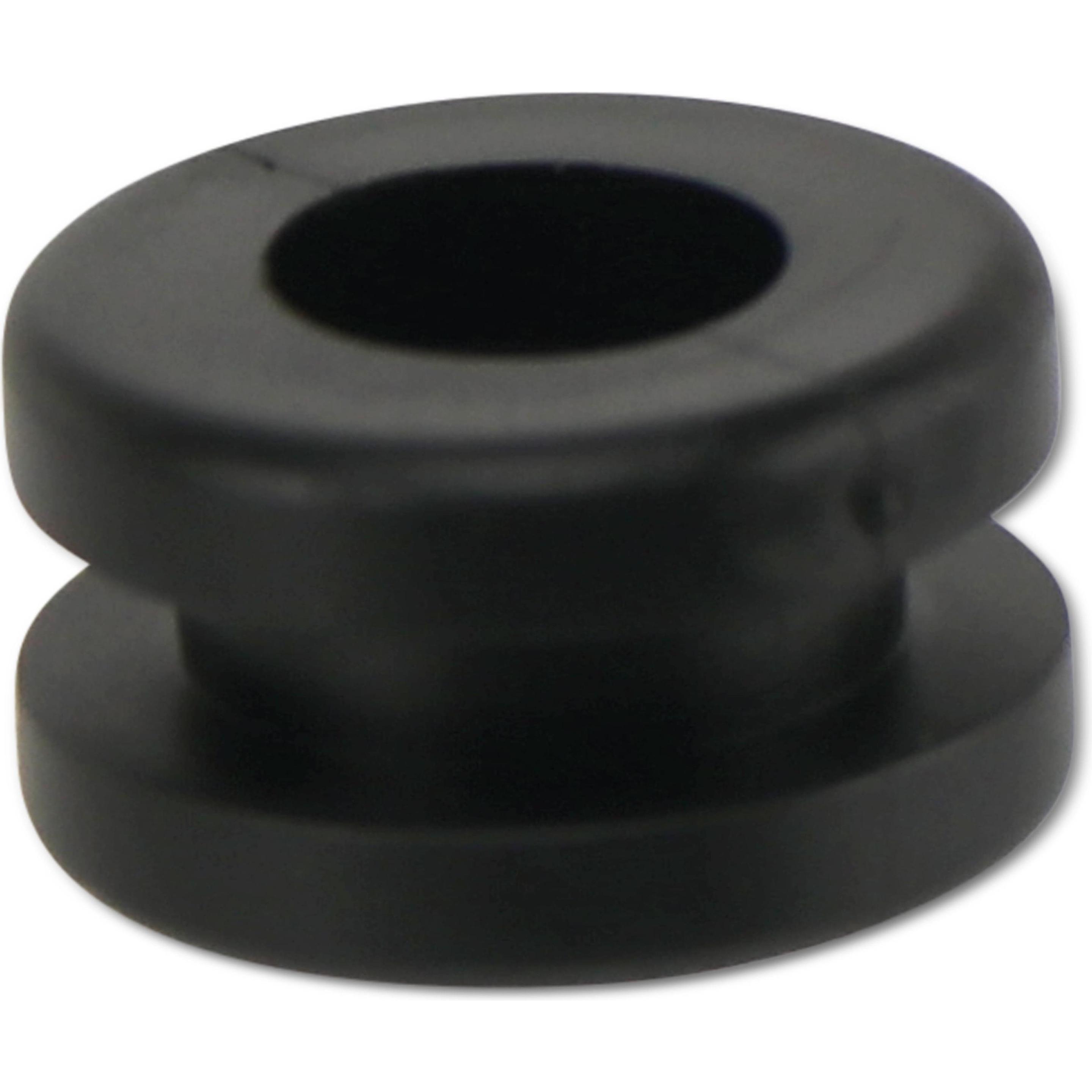 Bild von KSS, Kabelschutz + Kabelführung, Kabeldurchführungstülle PVC, schwarz, Plattenstärke 3, Loch-Ø 7,8, offen, 1 Stück (Kabeldurchlass)