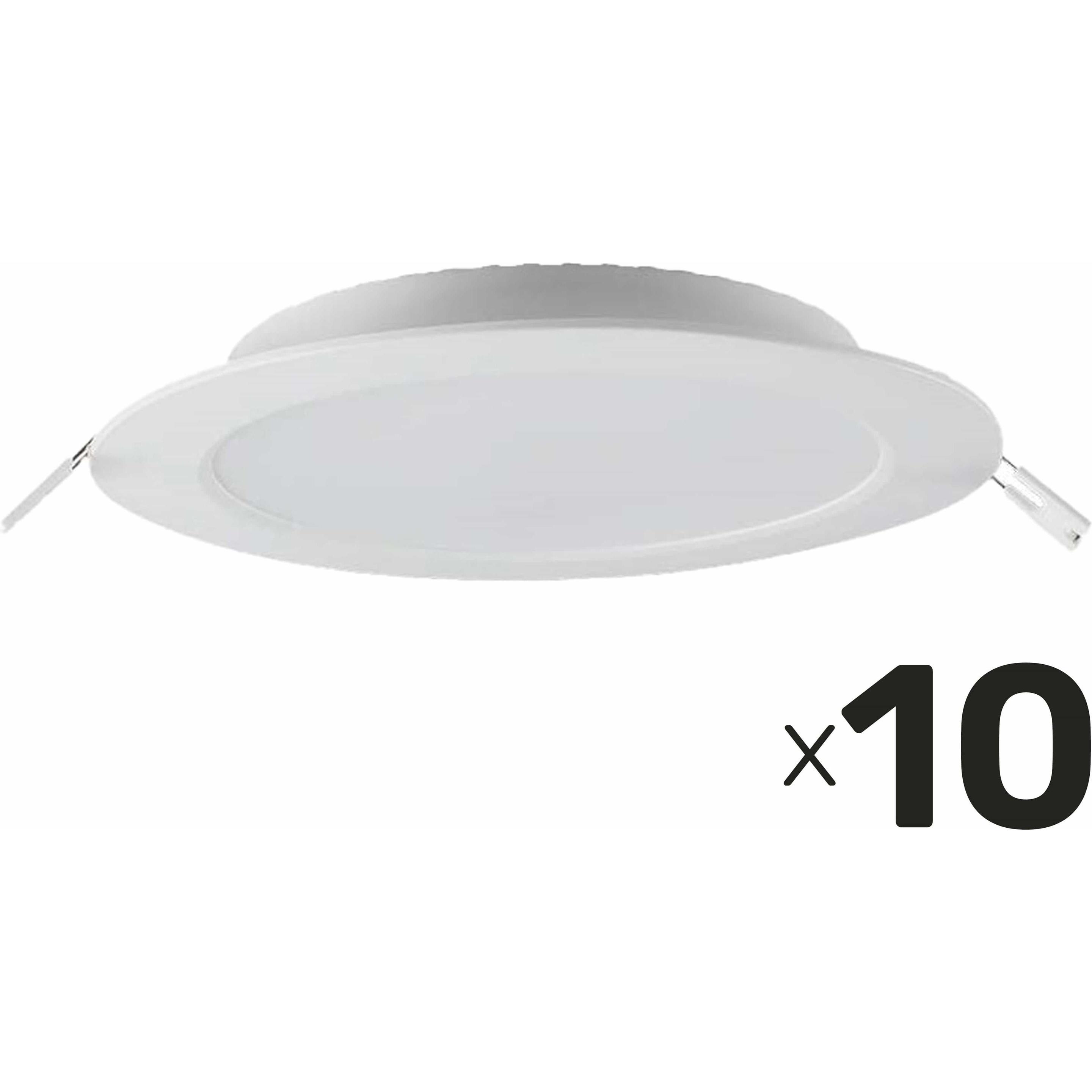 Bild von V-TAC, Wandleuchte + Deckenleuchte, LED-Einbauleuchte VT-61024, EEK: F, 24 W, 2500 lm, 3000 K, 296 mm, 10 Stück (2500 lm)