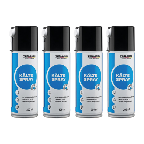 Bild von TESLANOL 26033 Kältespray T71, 200 ml, 4 Stück – Effektive Kühlung für Elektronikbauteile