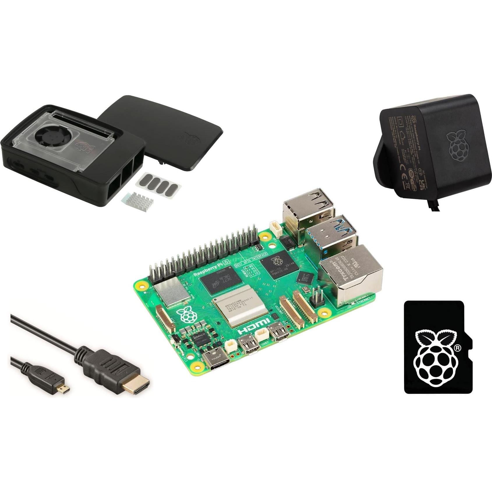 Bild von Raspberry Pi 5 Starter-Set, 4 GB, schwarz, Entwicklungsboard + Kit