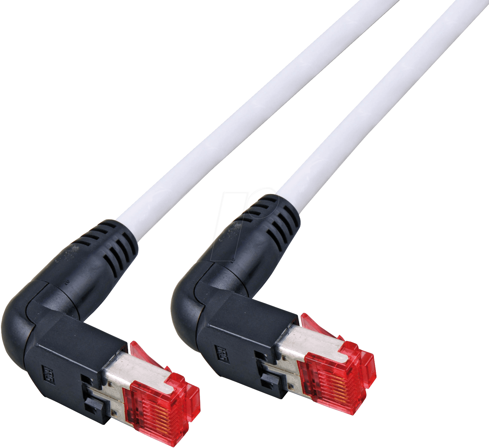 Bild von EFB-Elektronik RJ45 Patchkabel Cat.6A S/FTP LSZH Draka UC900 TM21 2x90° grau 2m Hersteller: EFB Elektronik (K4137GR.2)