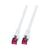 Bild von 1.00m EFB Elektronik Cat. 6 Patchkabel S/FTP RJ45 Stecker auf RJ45 Stecker Weiß halogenfrei / Knickschutzelement