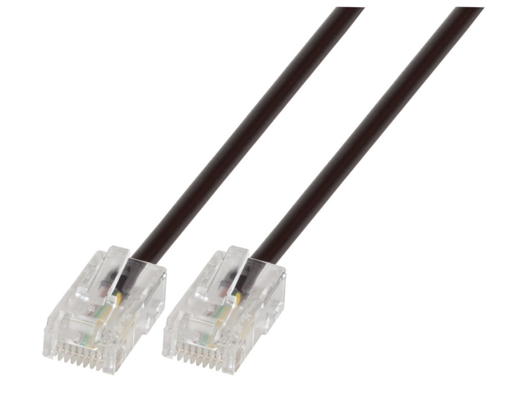 Bild von EFB Elektronik Modularkabel RJ45 (8/4) / RJ45(8/4) 4-fach Rundkabel 1,0 M (UTP, CAT7, 1 m), Netzwerkkabel