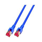 Bild von 0.25m EFB Elektronik Cat. 6 Patchkabel S/FTP RJ45 Stecker auf RJ45 Stecker Blau halogenfrei / Knickschutzelement