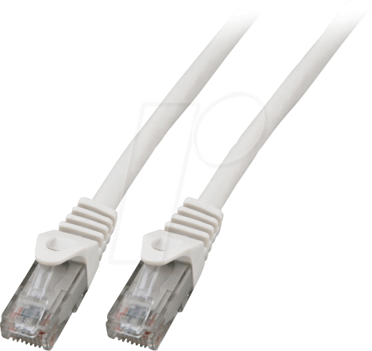 Bild von 5.00m EFB Elektronik Cat. 6 Patchkabel U/UTP RJ45 Stecker auf RJ45 Stecker Weiß CCA / EIA/TIA-568B / LSZH