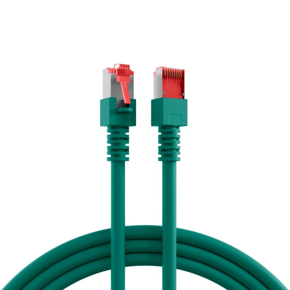 Bild von 0.25m EFB Elektronik Cat. 6 Patchkabel S/FTP RJ45 Stecker auf RJ45 Stecker Grün EIA/TIA / Klinkenschutz / Längenangabe / vergoldet