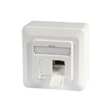 Bild von EFB-Elektronik Datendose Cat.6A 500MHz oben/unten, Aufputz, 2xRJ45, RAL9010 Hersteller: EFB Elektronik (ET-25133AV5-R)