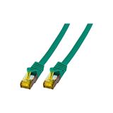 Bild von 5.00m EFB Elektronik Cat. 7 Rohkabel Patchkabel S/FTP RJ45 Stecker auf RJ45 Stecker Grün Längenangabe / LSZH / Rastnasenschutz