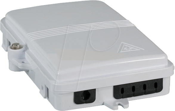 Bild von FTTH IP65 Anschlussbox für 8 Fasern, 4 Kupplungen und Faserüberlängenaufnahme Hersteller: EFB-Elektronik (FTTH-BOX-OUT-3)