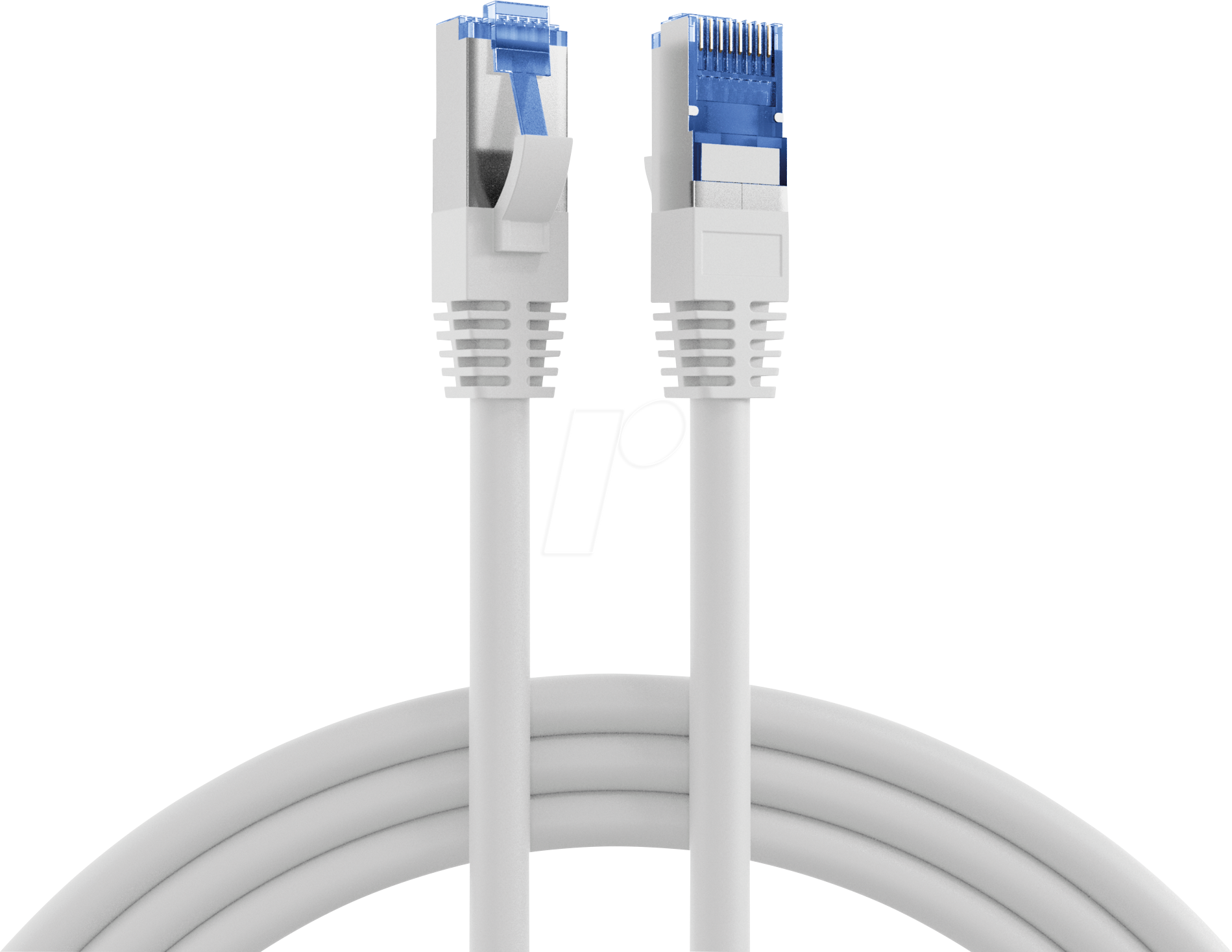 Bild von EFB Elektronik Hersteller: EFB Elektronik RJ45 Patchkabel S/FTP, Cat.6A,Cat.7 Rohkabel TPE superflex, 20m, weiß Das (S/FTP, CAT6a, 20 m), Netzwerkkabel