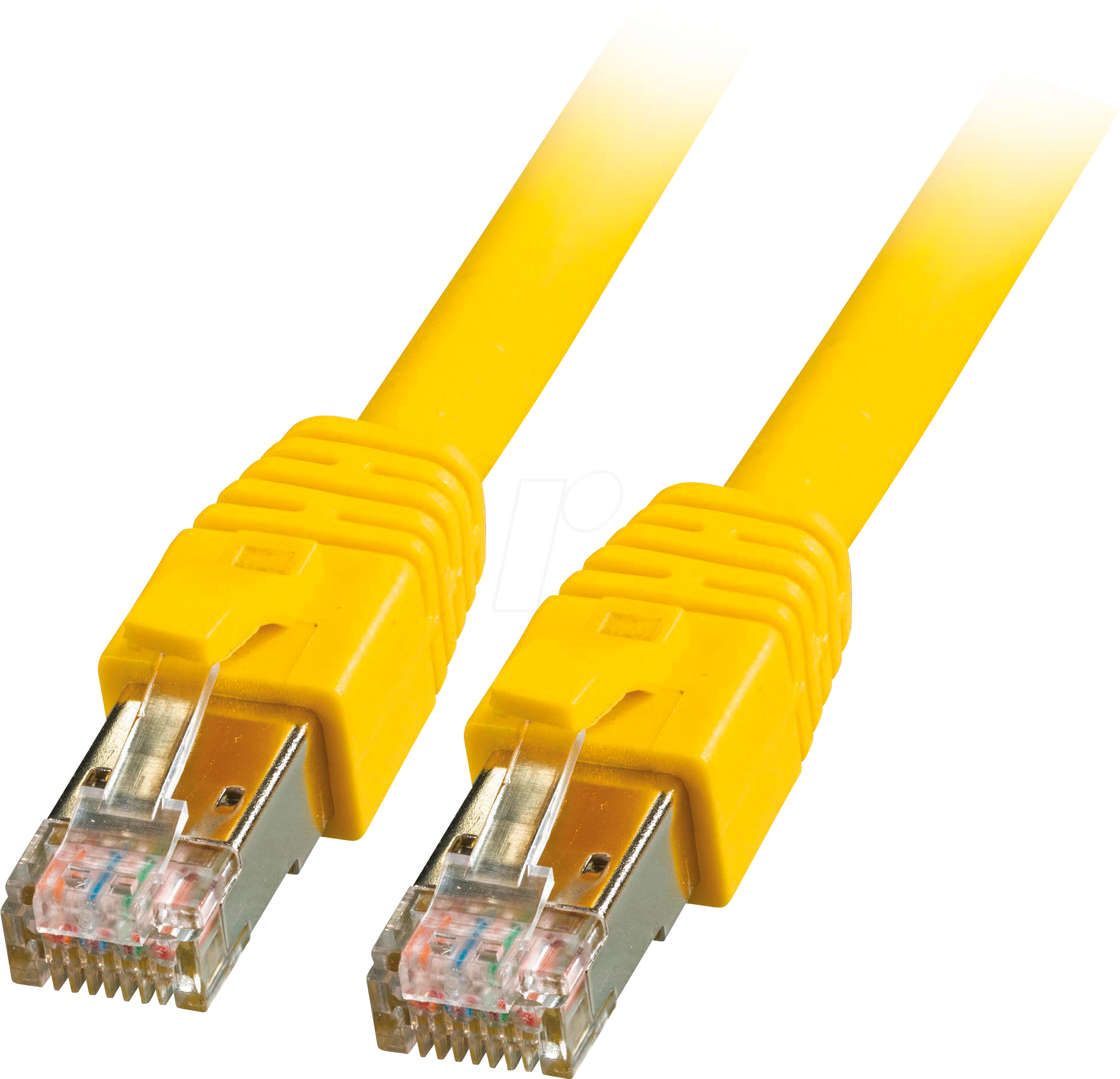 Bild von 1.00m EFB Elektronik Cat. 8 Patchkabel S/FTP RJ45 Stecker auf RJ45 Stecker Gelb geschirmt / LSZH