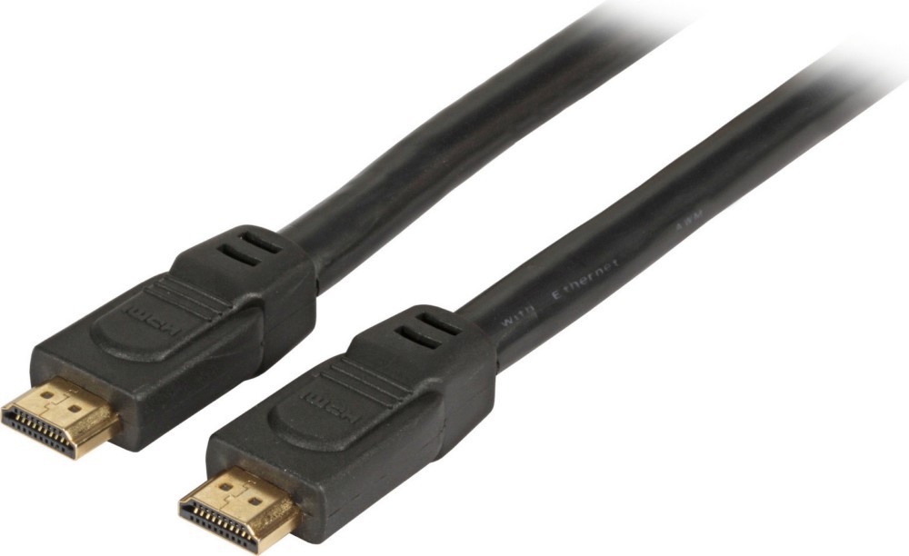 Bild von EFB Elektronik HighSpeed HDMI+ Kabel with Ethernet 4K60Hz A-A St-St, 7,5m, schwarz Unterstützt Ultra HD / 4K 60Hz V (7.50 m, HDMI), Video Kabel