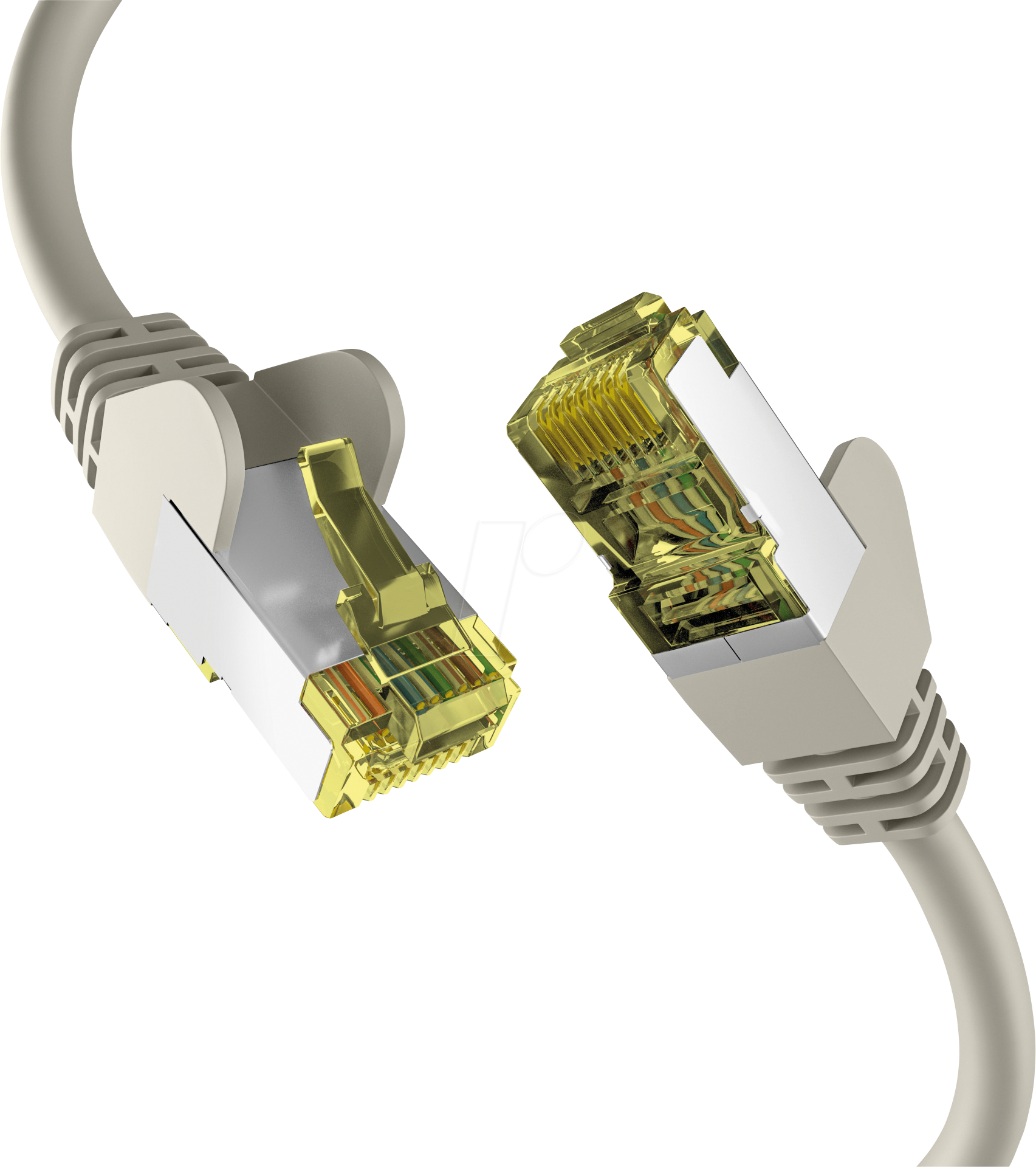Bild von EFB-Elektronik - CAT. 6a Netzwerkkabel bis zu 10 Gbit - 30 m LAN Kabel Ethernet Kabel Patchkabel mit Klinken-/Knickschutz - RJ45 Anschluss, S/FTP PIMF Schirmung - Grau