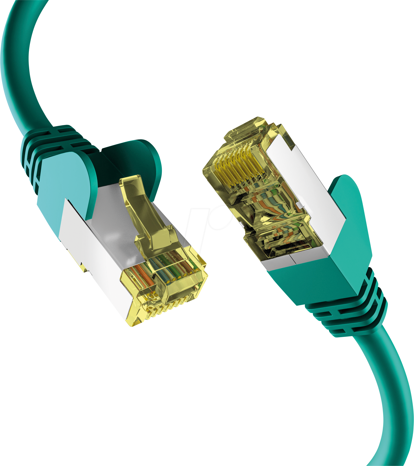 Bild von 0.50m EFB Elektronik Cat. 6a Patchkabel Ethernet RJ45 Stecker auf RJ45 Stecker Grün