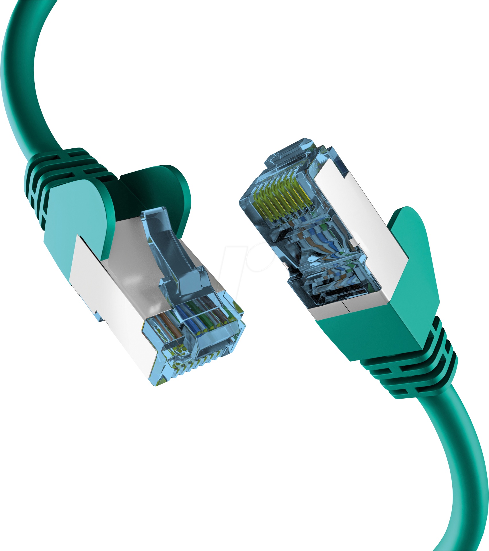Bild von EFB ELEKTRONIK EFB ELEKTRONIK RJ45 PATCHKABEL mit CAT7 ROHKABEL GRÜN 1,5m Netzwerkkabel
