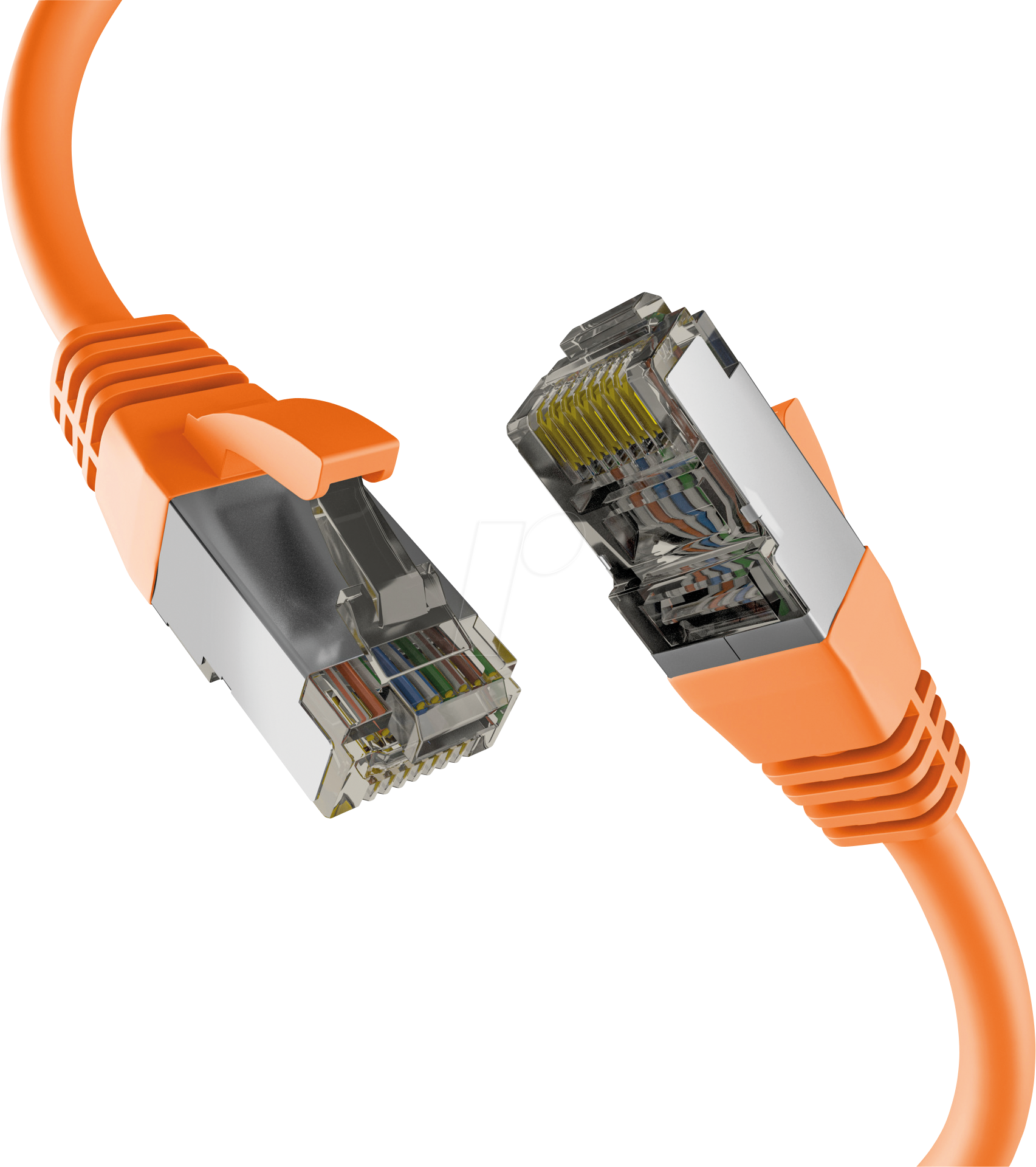 Bild von 5.00m EFB Elektronik Cat. 8.1 Patchkabel S/FTP RJ45 Stecker auf RJ45 Stecker Orange