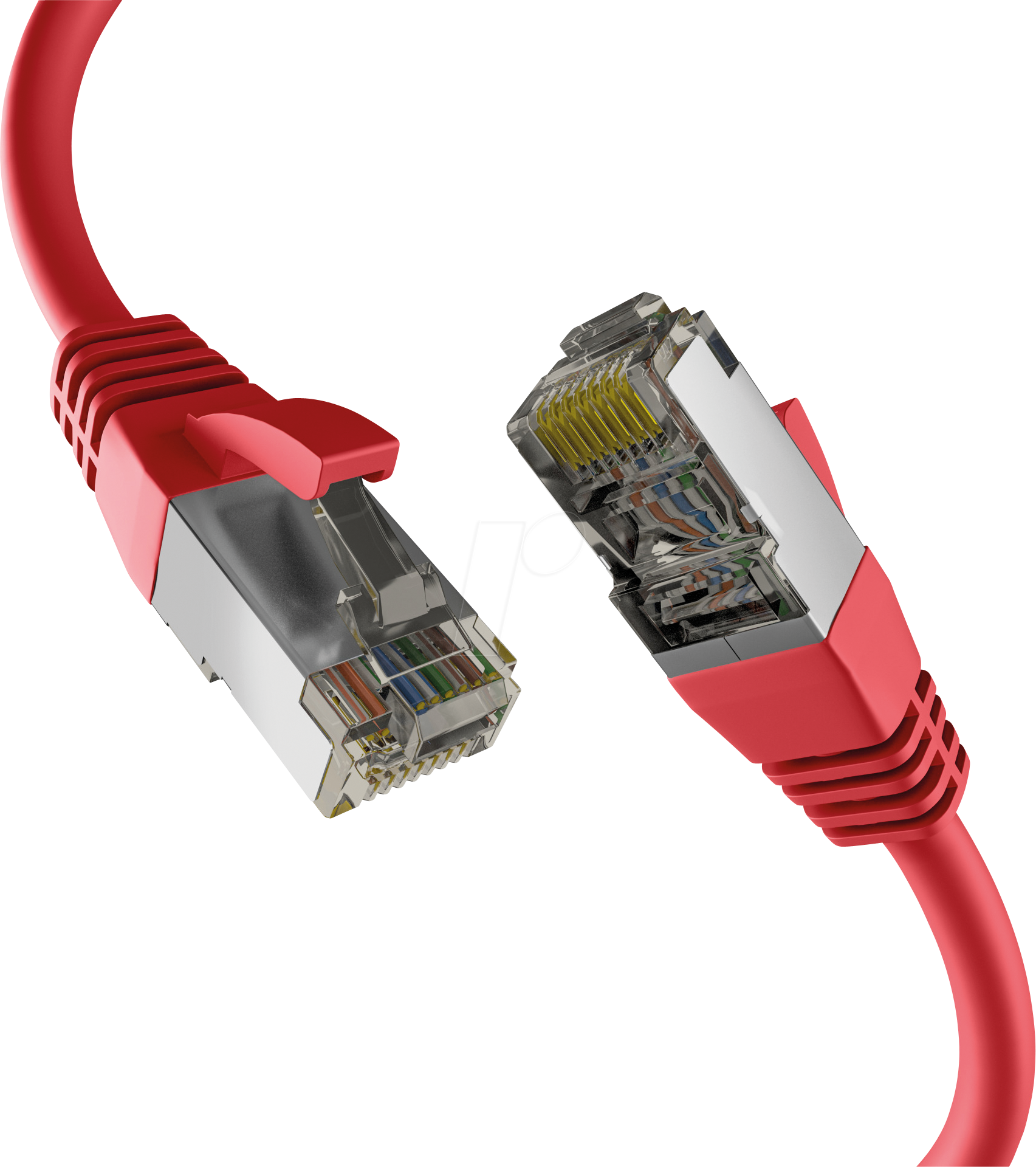 Bild von 0.50m EFB Elektronik Cat. 8.1 Patchkabel S/FTP RJ45 Stecker auf RJ45 Stecker Rot