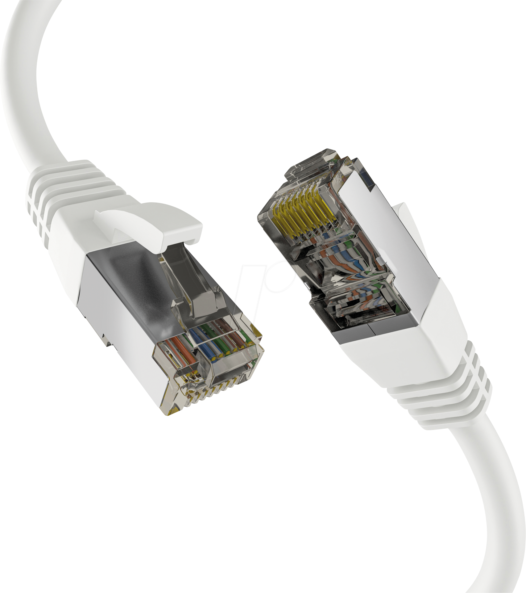 Bild von 1.50m EFB Elektronik Cat. 8.1 Patchkabel S/FTP RJ45 Stecker auf RJ45 Stecker Weiß