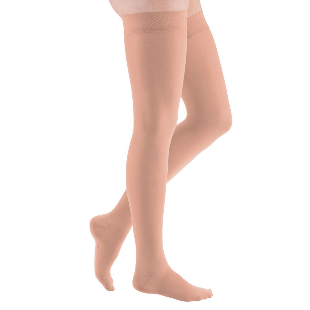 Bild von mediven elegance CCL2 AG Schenkelstrümpfe normal (72-83 cm) Trikotabschlussrand