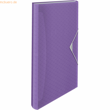 Bild von 3 x Esselte Fächermappe Colour'Breeze A4 PP lavendel