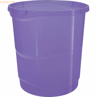 Bild von ESSELTE Papierkorb Papierkorb Colour'Breeze PP 14l transparent lavendel.