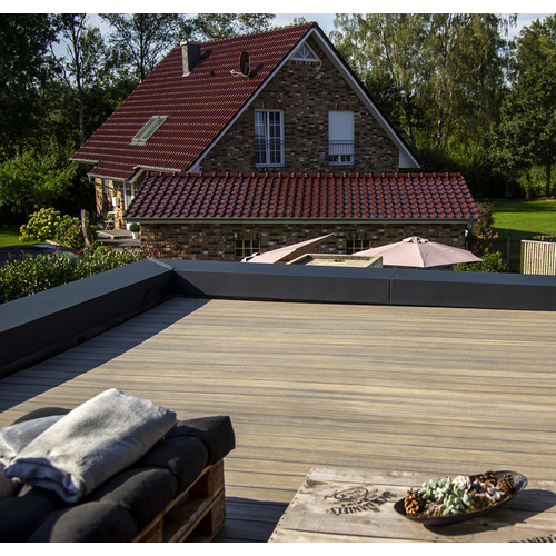 Bild von elephant® Terrassenset »strongWood«, 10-25 m², WPC/Edelstahl - grau