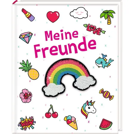 Bild von Freundebuch - Funny Patches - Meine Freunde: mit Wendepailletten-Patch