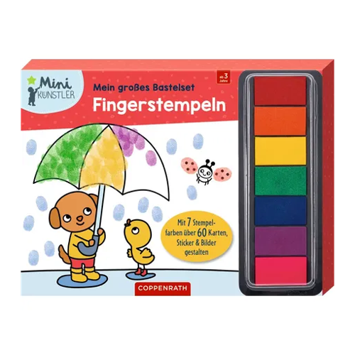 Bild von Mein großes Bastelset: Fingerstempeln von Coppenrath Verlag